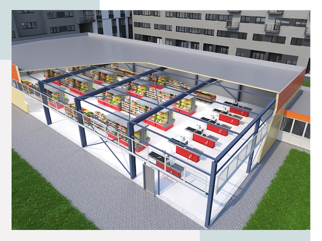 Строительство магазинов в Артем от 622 руб. за м²