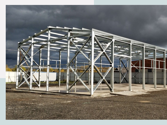 Двускатные ангары в Артем от 622 руб. за квадрат