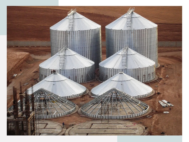 Строительство зерновых силосов в Артеме