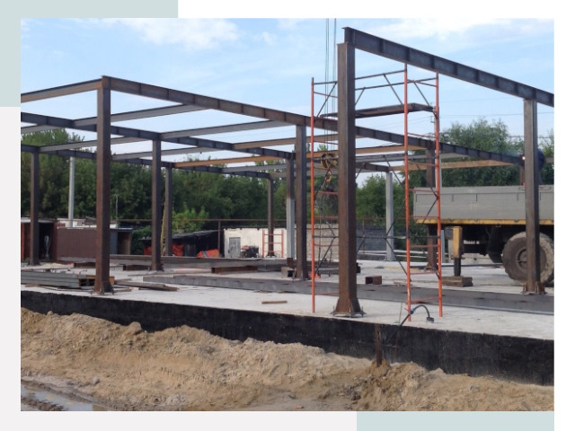 Фундамент для ангаров в Артеме