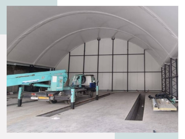 Внутреннее оснащение ангаров в Артеме