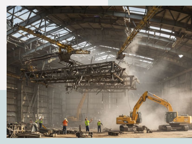 Демонтаж ангаров в Артеме от 622 руб. за м²