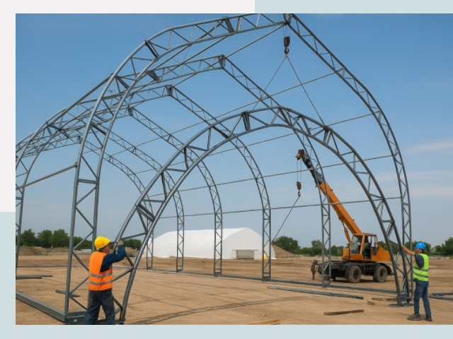 Монтаж ангаров в Артеме от 622 руб. - Надежно и быстро